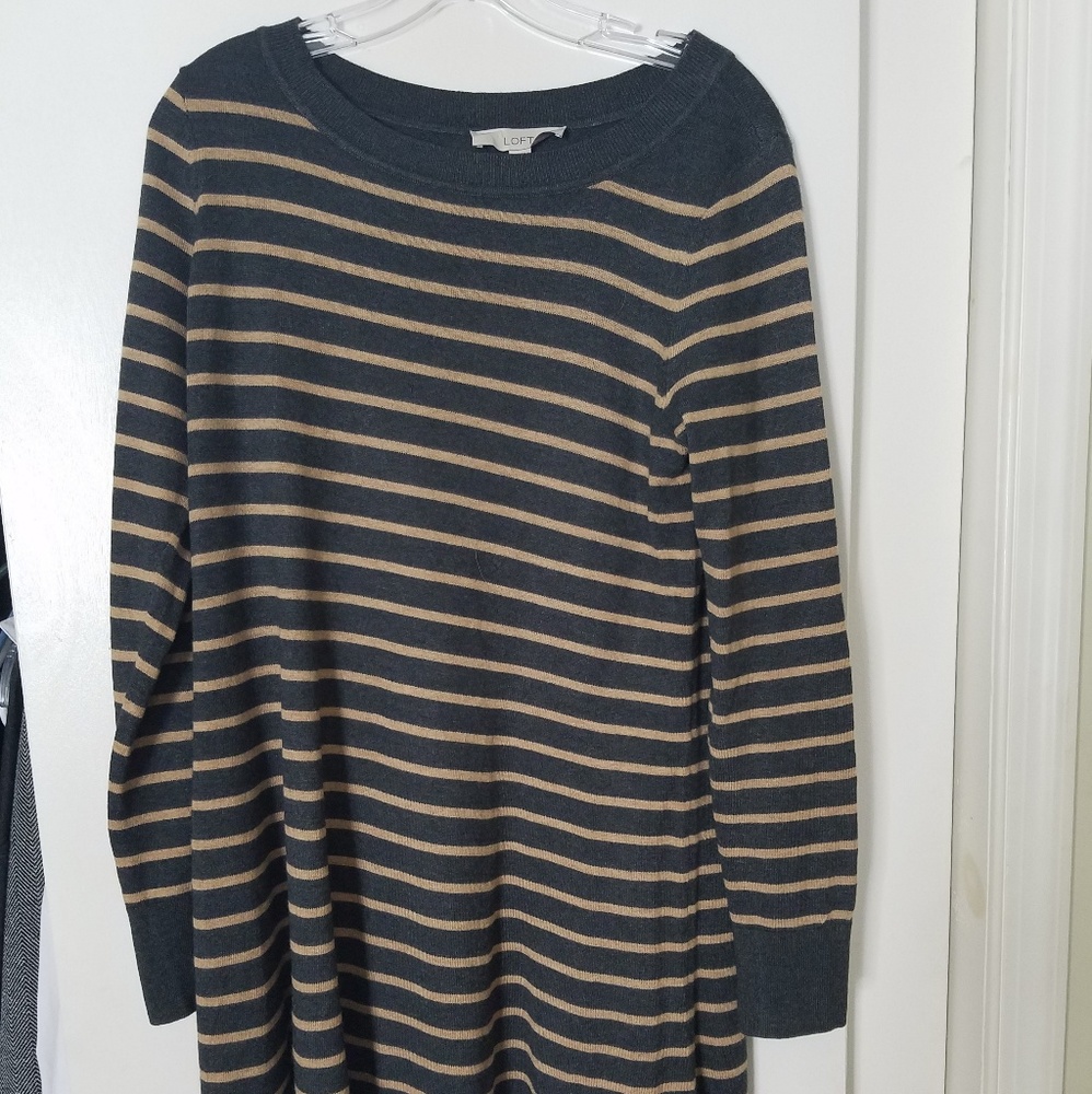 Loft striped sweater dress